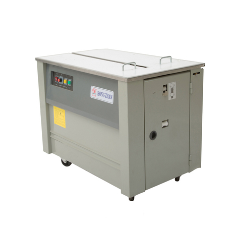 Maquinaria flejadora semiautomática para cinta de embalaje de cartón