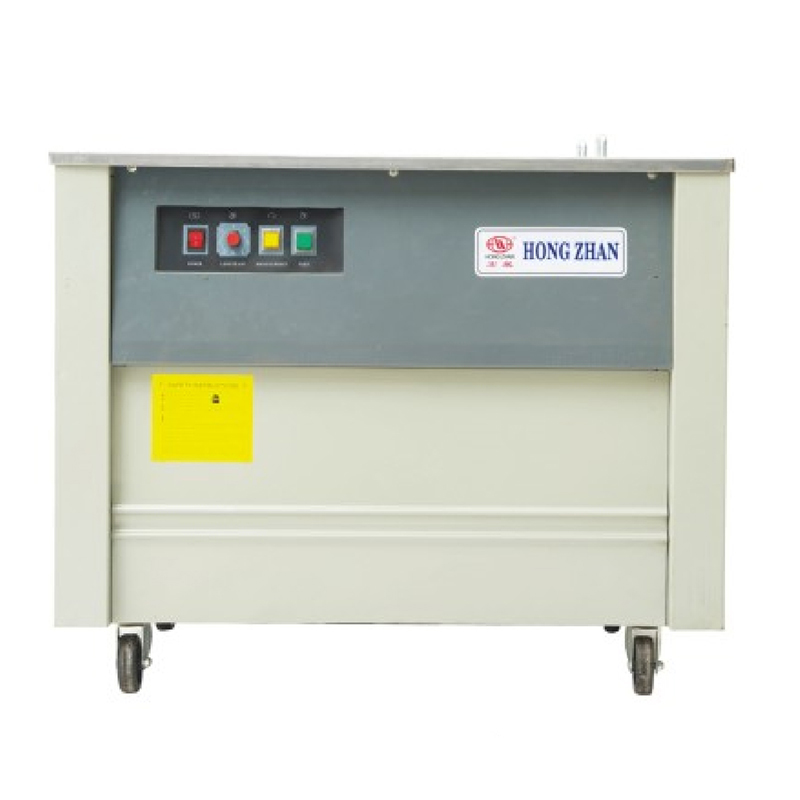 Maquinaria flejadora semiautomática para cinta de embalaje de cartón